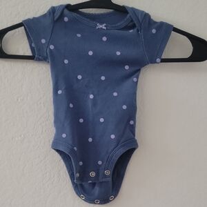 Blue Polka Dot Kids One Piece